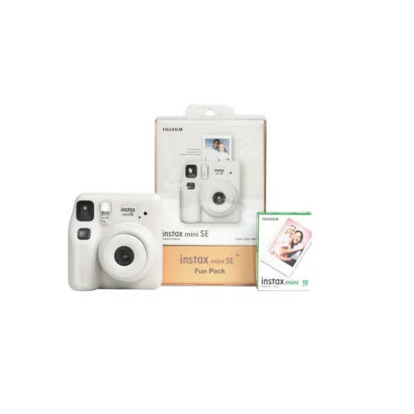Fujifilm Instax Mini SE Fun Pack Instant Camera Grey