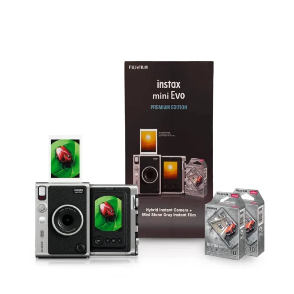 Fujifilm Mini Evo Premium Edition Instant Camera Gray Stone