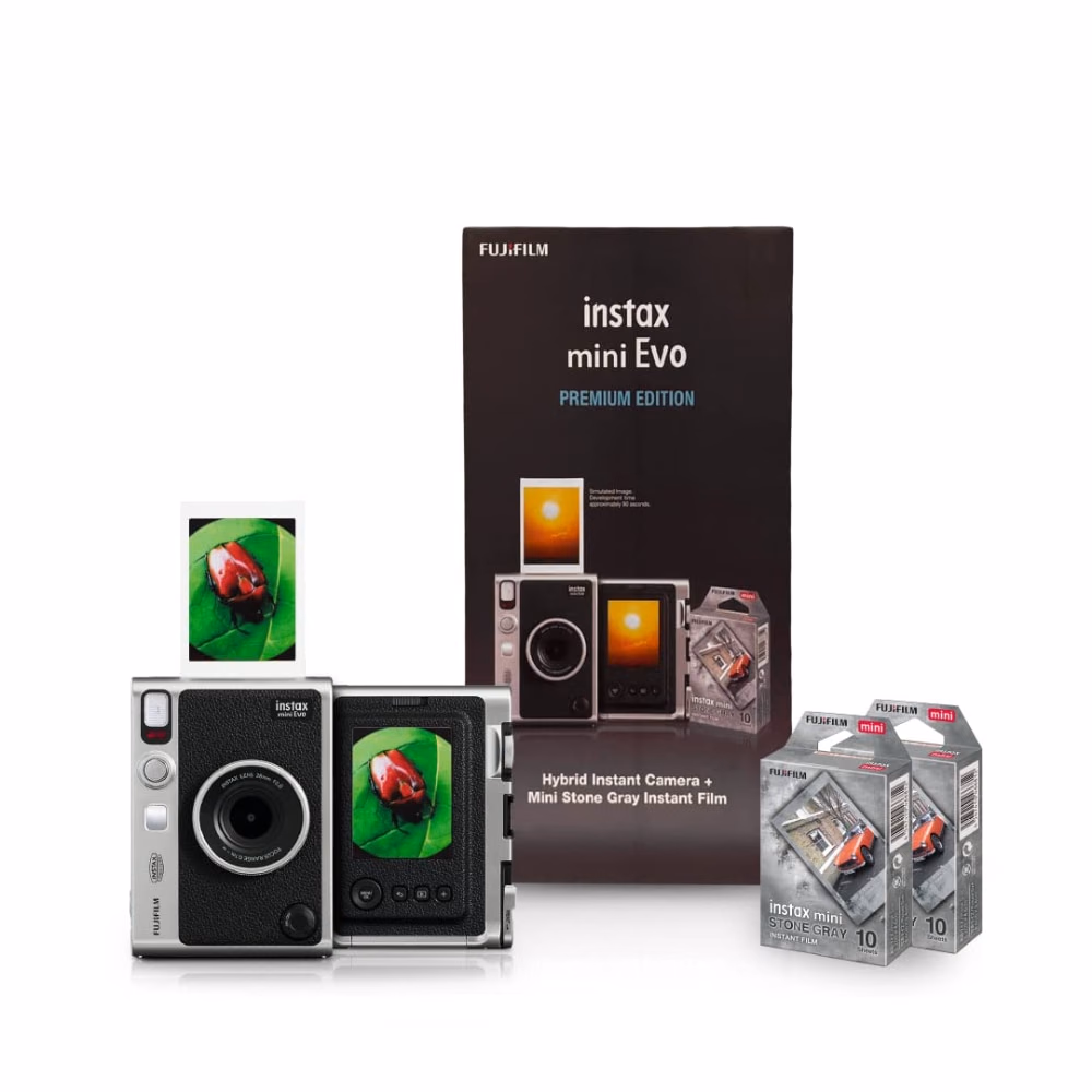 Fujifilm Mini Evo Premium Edition Instant Camera Gray Stone
