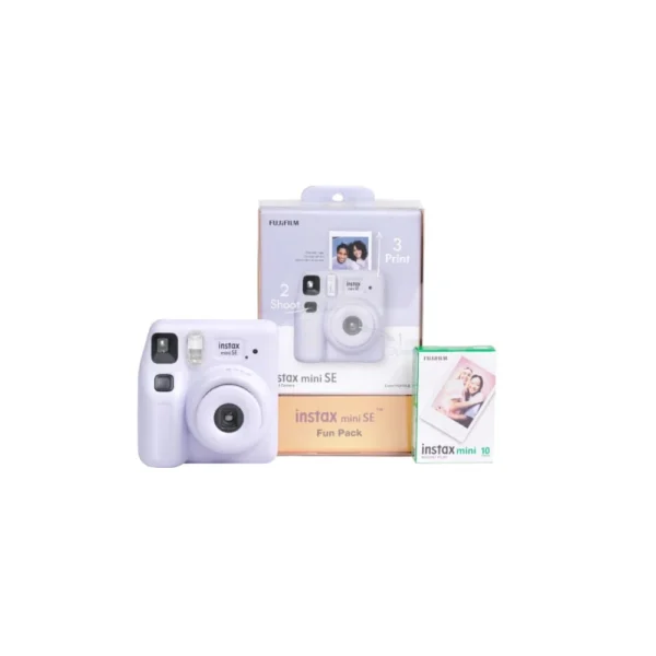 Fujifilm Instax Mini SE Fun Pack Purple Instant Camera