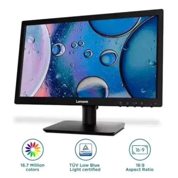 Lenovo D1910 18.5-inch LED HD Monitor 5ms 100Hz Black