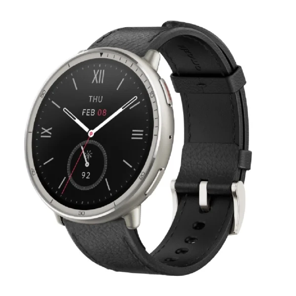 Amazfit Active 2 Premium 44mm Smartwatch Black Leather
