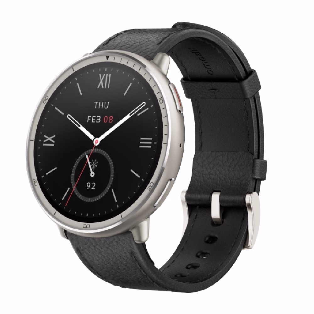 Amazfit Active 2 Premium 44mm Smartwatch Black Leather