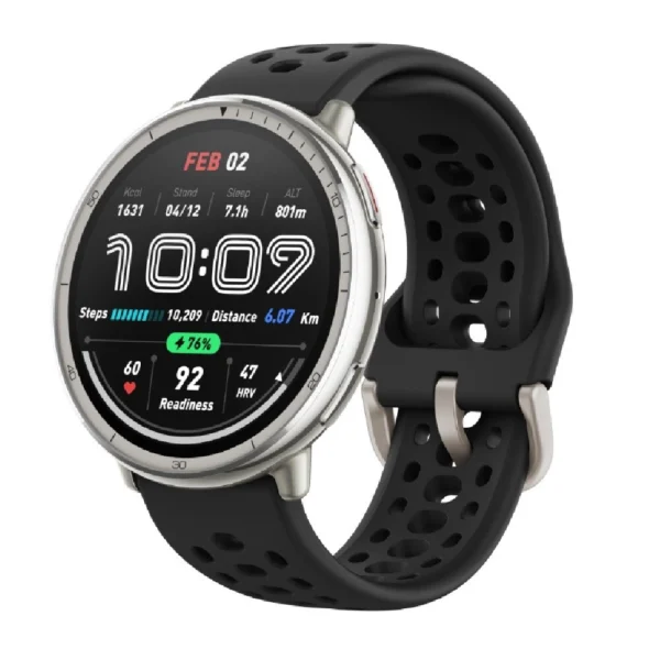 Amazfit Active 2R Smartwatch Black Silicone Strap