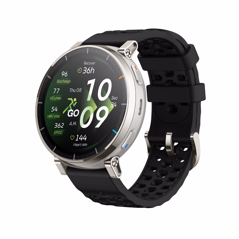 Amazfit Active 3 Premium GPS Smartwatch with Sapphire AMOLED