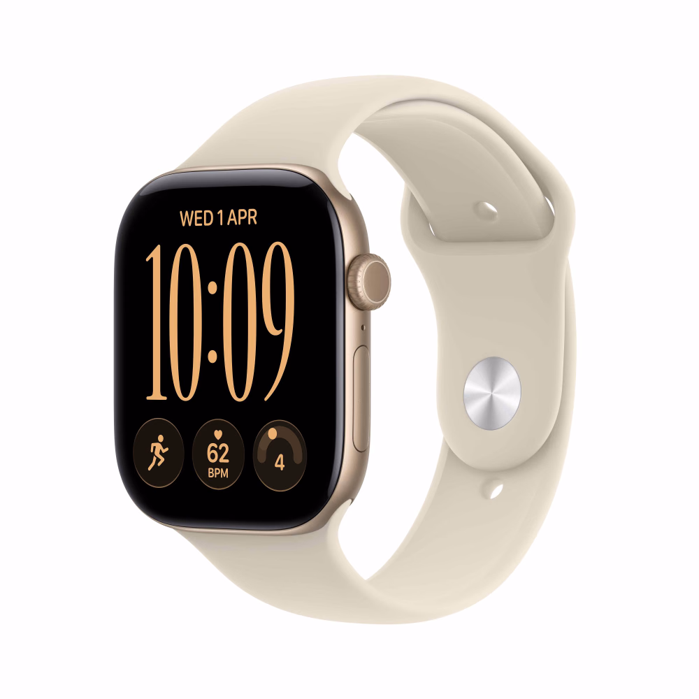 Apple Watch Series 12 GPS 46mm Light Gold Aluminium Case