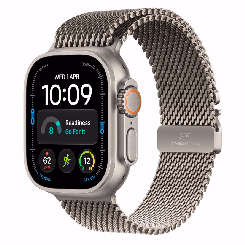 Apple Watch Ultra 4 GPS + Cellular 49mm Titanium Case Milanese Loop