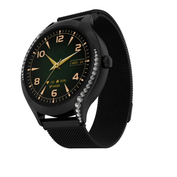 boAt Enigma Gem Smartwatch 1.19-inch AMOLED Metallic Black