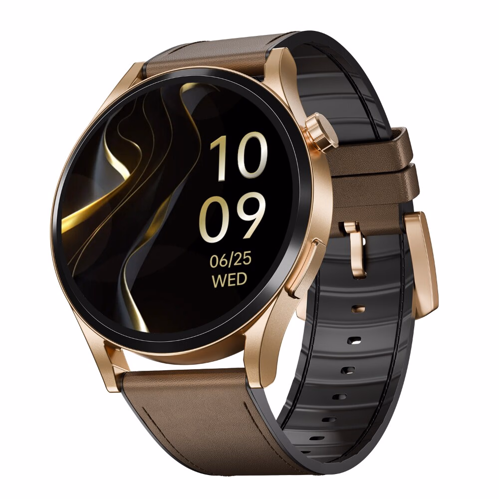 boAt Chrome Horizon Smartwatch Coco Brown AMOLED 5 Days