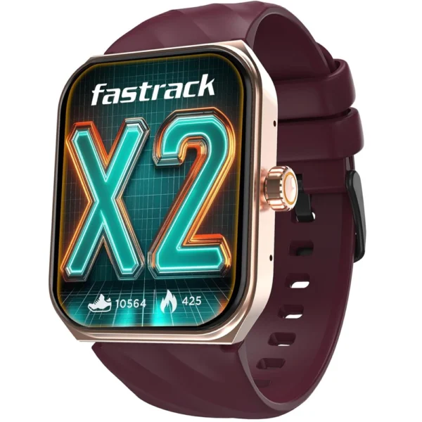 Fastrack Limitless X2 Smartwatch 1.91-inch UltraVU Wine Red