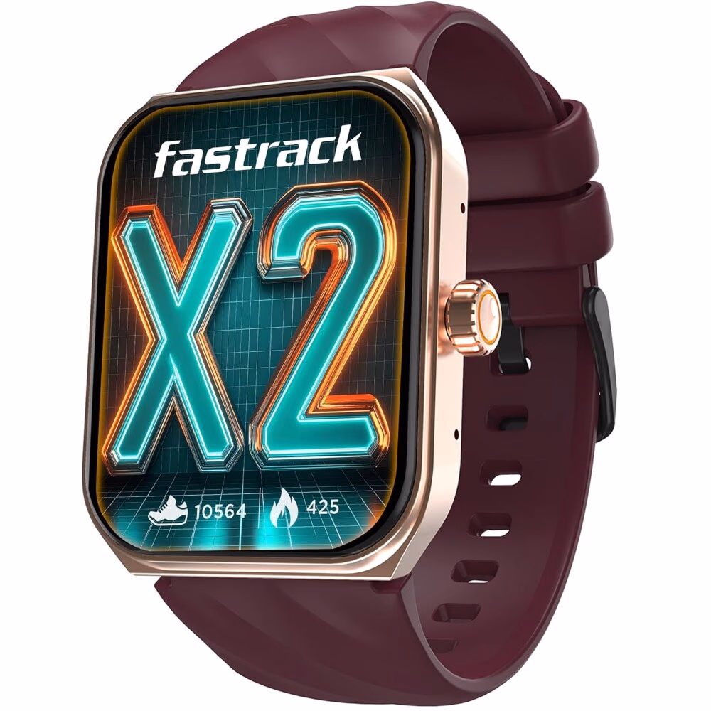 Fastrack Limitless X2 Smartwatch 1.91-inch UltraVU Wine Red