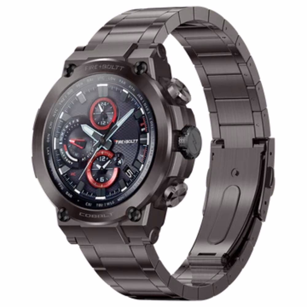 Fire-Boltt Cobalt 1.43 inch AMOLED Smartwatch Gun Grey