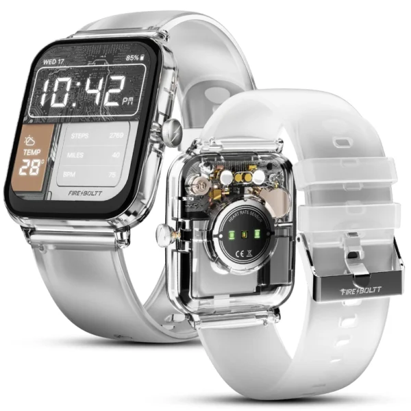 Fire-Boltt Ninja Phantom Smartwatch 46.4mm Clear Body