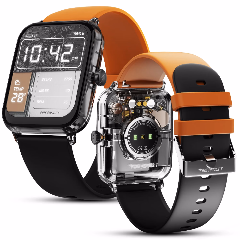 Fire-Boltt Ninja Phantom Smartwatch 46.4mm Clear Design