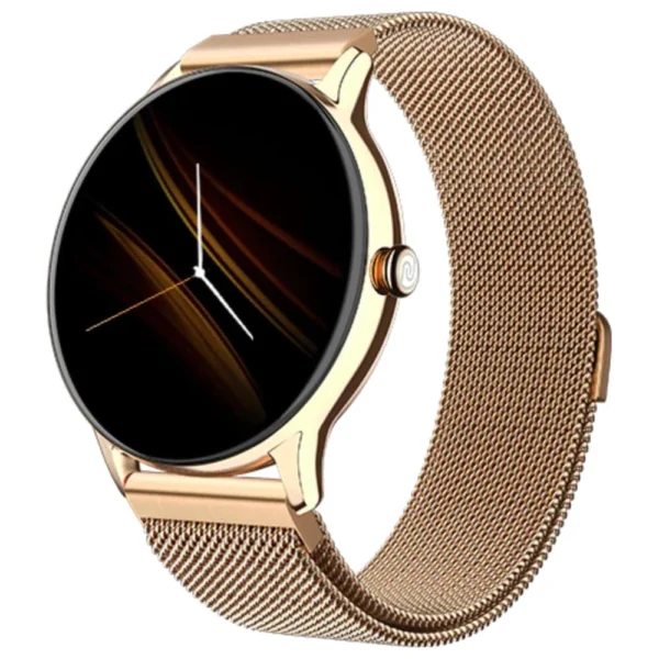 NoiseFit Twist Go Smartwatch Gold Link with BT Calling