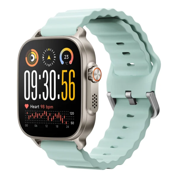 Realme Watch 5 Smartwatch in Mint Blue with AMOLED Display