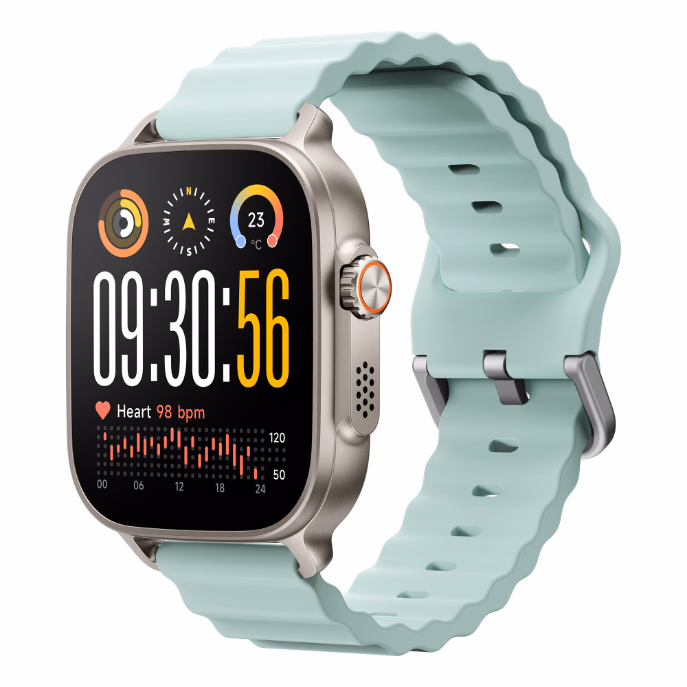 Realme Watch 5 Smartwatch in Mint Blue with AMOLED Display