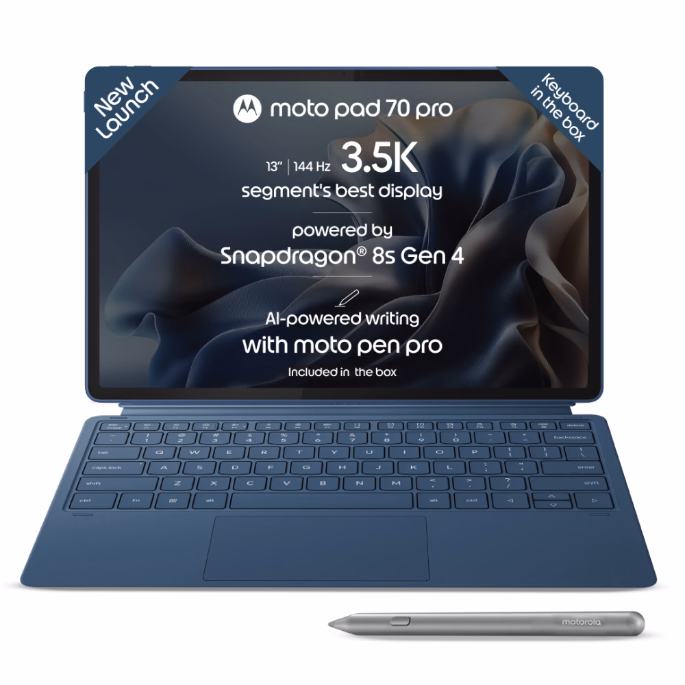 Moto Pad 70 Pro 12.7 Inch WiFi Tablet with Pen & Keyboard