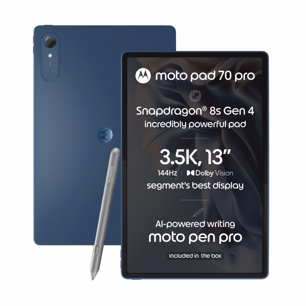 Moto Pad 70 Pro 13-inch WiFi Tablet with Pen 8GB RAM 128GB