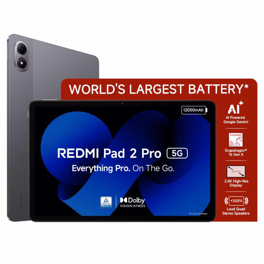 Redmi Pad 2 Pro 12.1-inch 8GB RAM 256GB WiFi+5G Tablet