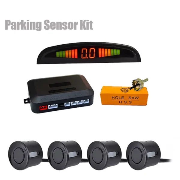 Car LED Parking Sensor Kit with 4 Radar Display
