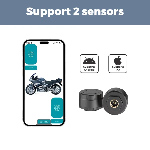 Navifly Bluetooth Tire Pressure Monitoring System for Vehicles