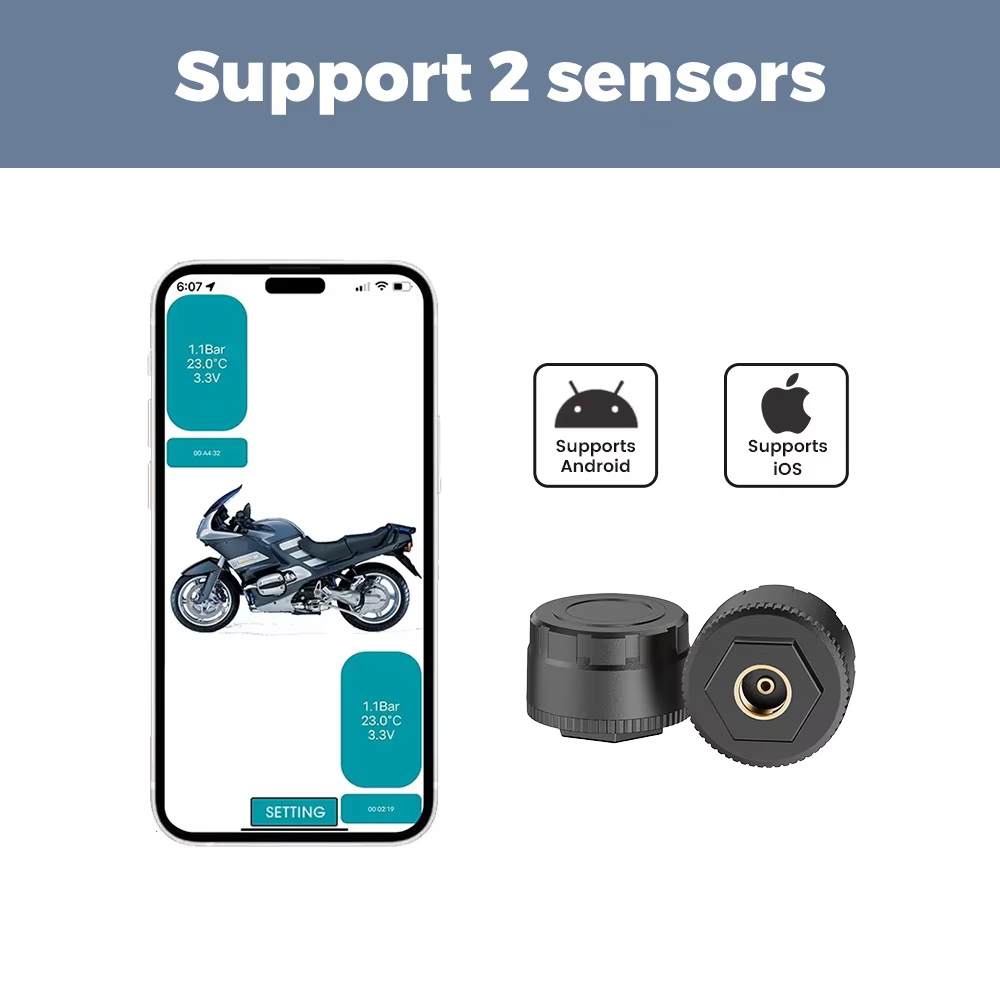 Navifly Bluetooth Tire Pressure Monitoring System for Vehicles