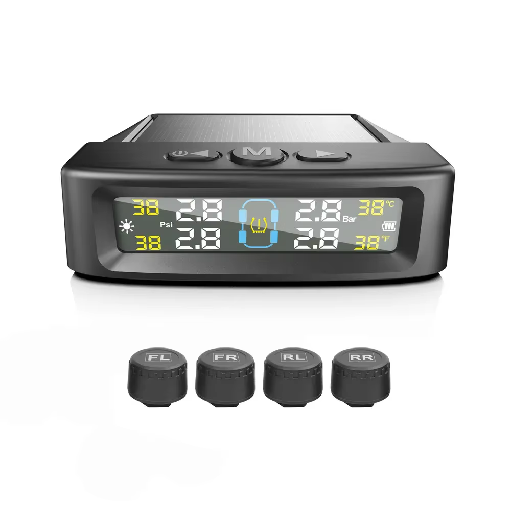 Wireless Solar TPMS Car Tire Pressure Monitoring System