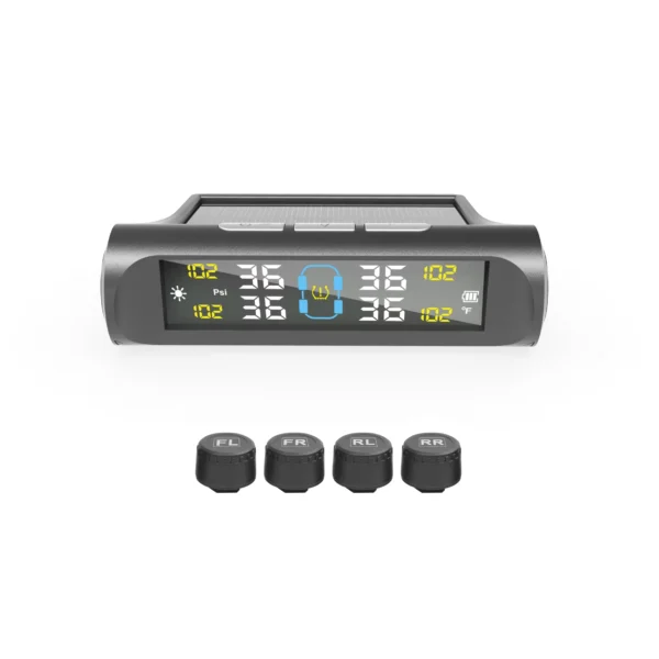 Car Tire Pressure Monitoring System with 4 External Sensors
