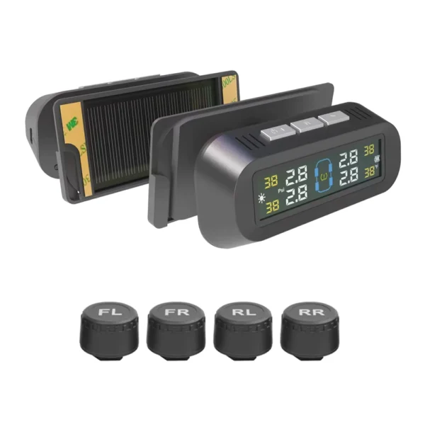 Smart Solar TPMS with 4 External Sensors and LCD Display