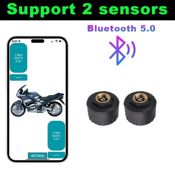 Wireless Bluetooth 5.0 Tire Pressure Monitoring System