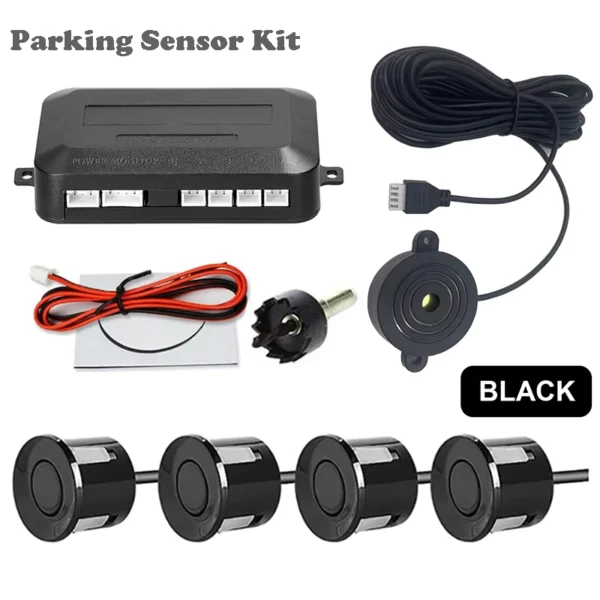 First Safe 12V 22mm Car Parking Sensor Kit with 4 Sensors