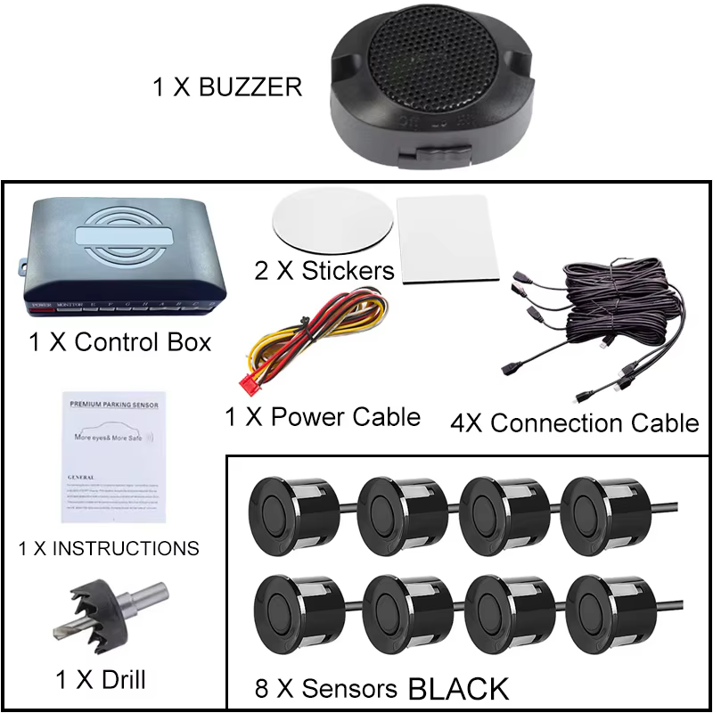 First Safe Invisible Car Parking Sensor System with Buzzer