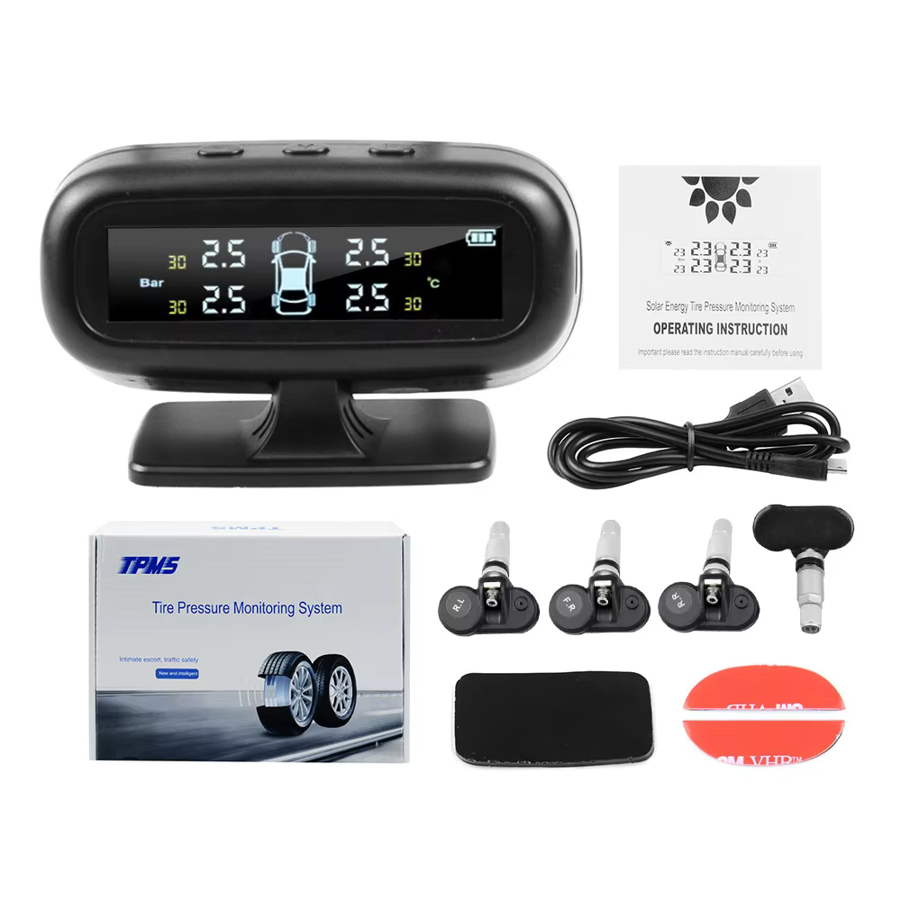 Universal TPMS Car Tire Pressure Monitoring System with USB Display
