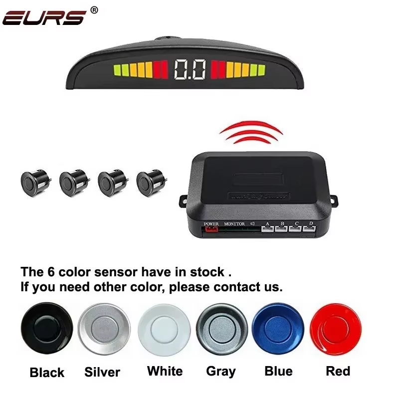 Wireless Car Parking Sensor with 4 LED Display Sensors 22mm
