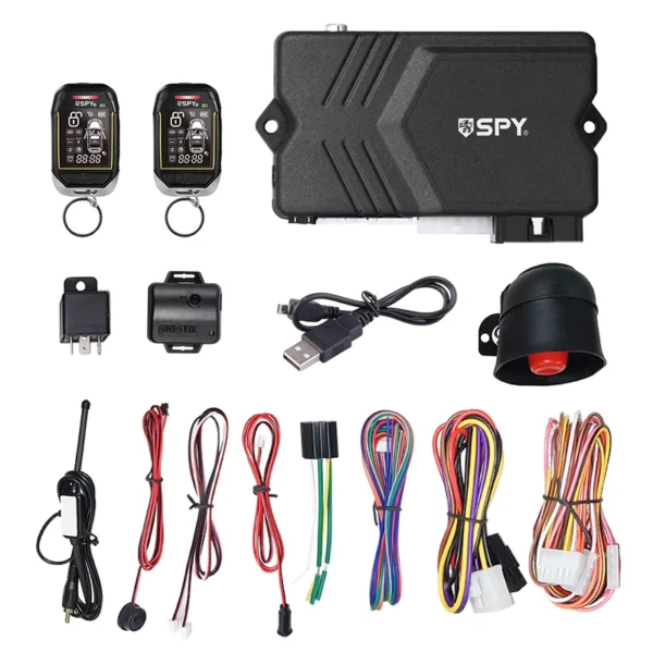 SPY Universal H1 Two-Way Car Alarm Kit with LCD Remote