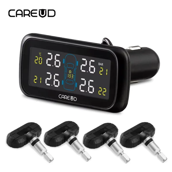 CAREUD U903 Wireless TPMS with 4 Internal Battery Sensors