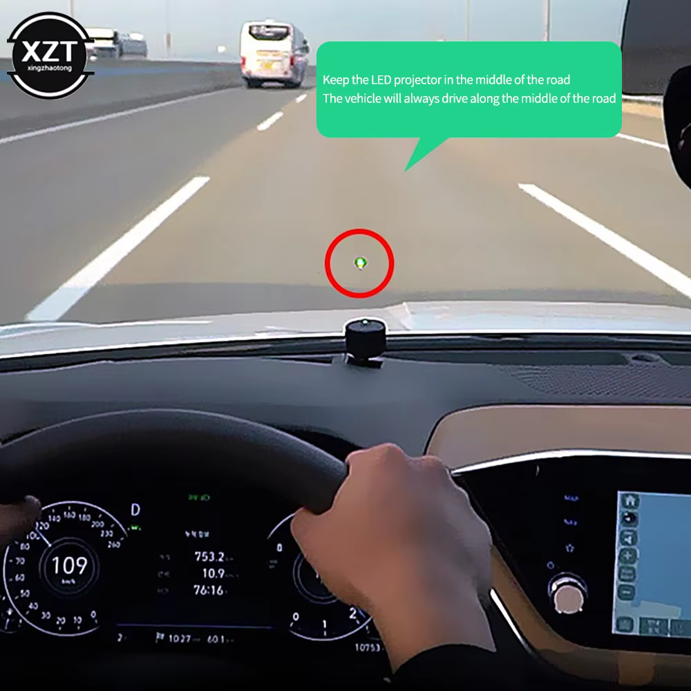Car Lane Departure Warning LED Projection Light