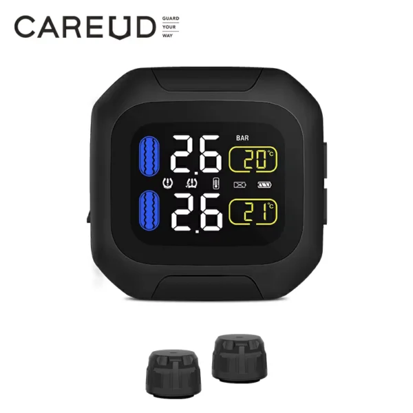 CAREUD M3A Wireless TPMS for Motorcycles & Bicycles
