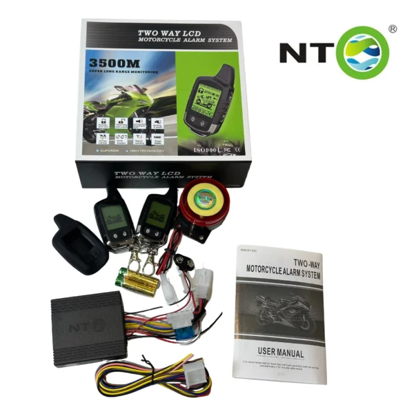 NTO 2-Way Motorcycle Security Alarm with Remote Start