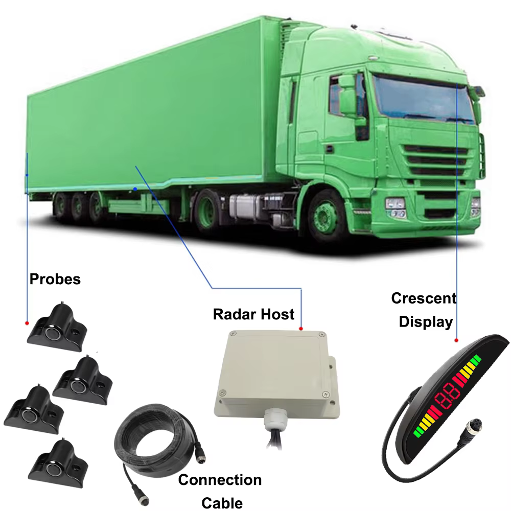 Car Parktronic 4-Sensor LED Parking Radar Kit