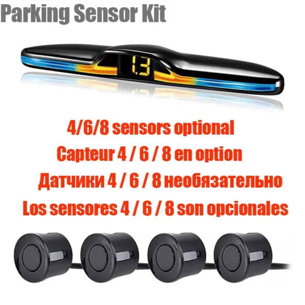 4/6/8 Sensor Car Parking Backup Radar Kit with Buzzer
