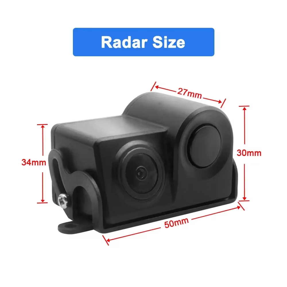 Waterproof 170° Radar Sensor & Reverse Camera 2in1
