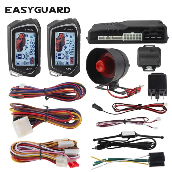 EASYGUARD EC201-M9 12V Universal 2-Way Car Alarm System