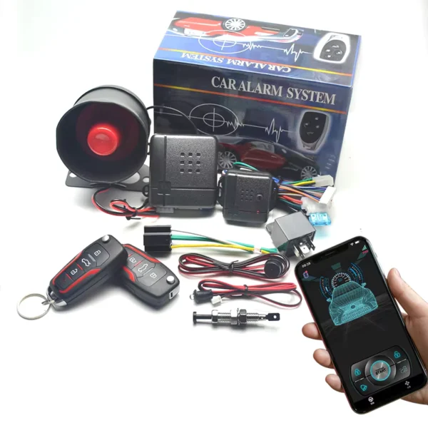 Universal 12V Car Alarm Security System with Keyless Entry