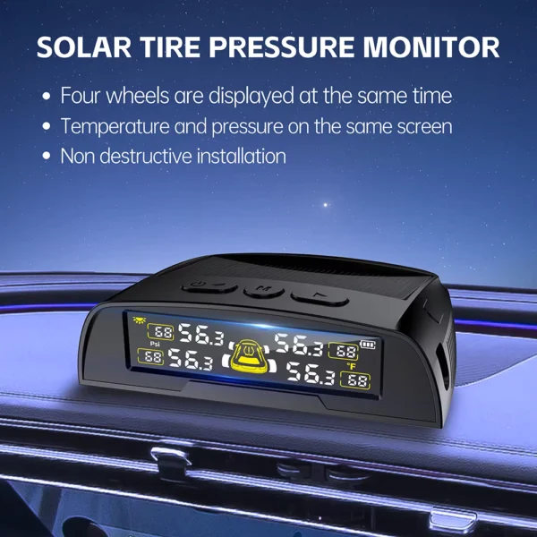 Solar Powered Real-Time Tire Pressure Monitoring System