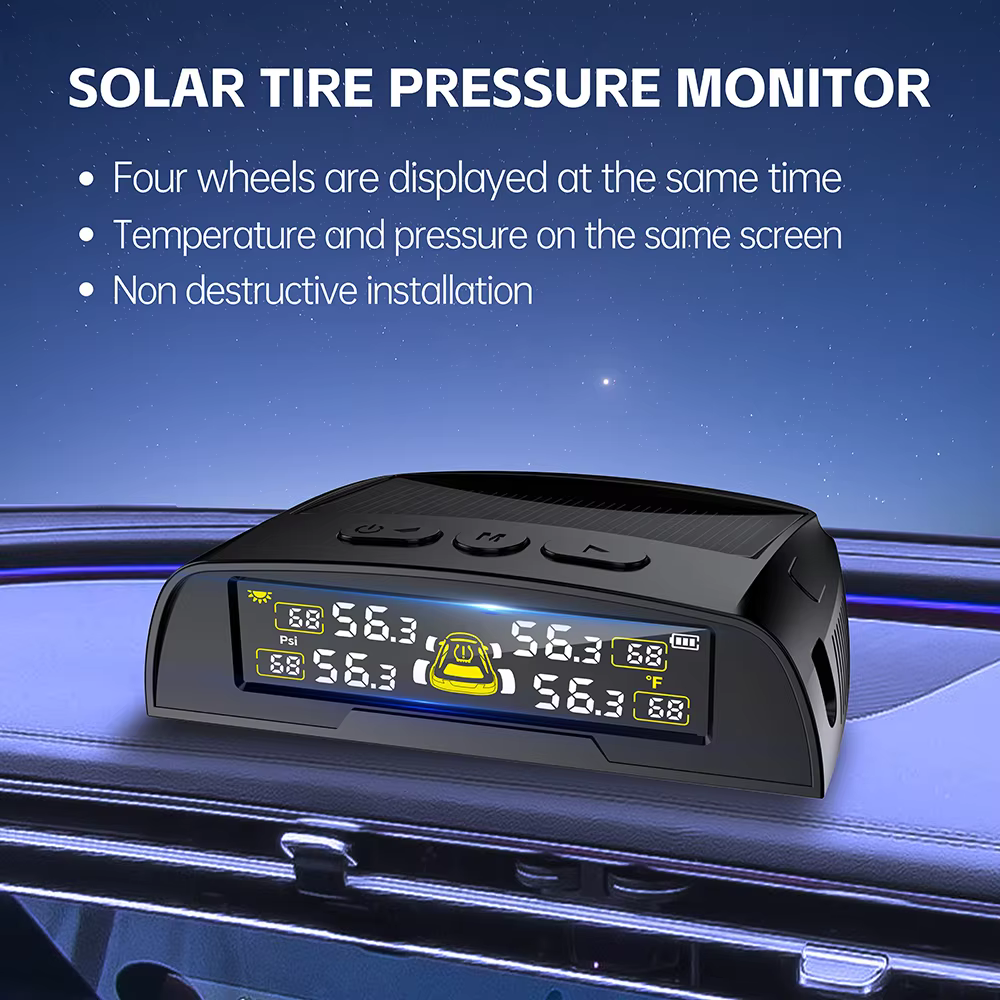 Solar Powered Real-Time Tire Pressure Monitoring System