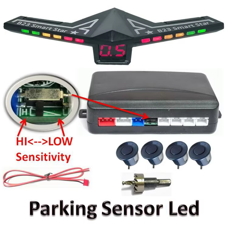 SMART STAR Car Parking Sensor System with 4 Sensors LED Display