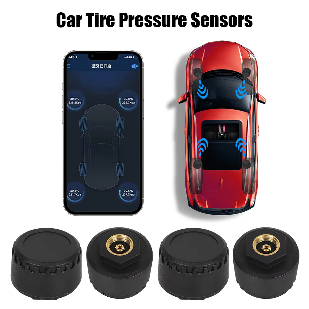 External Bluetooth 5.0 TPMS Tire Pressure Sensors