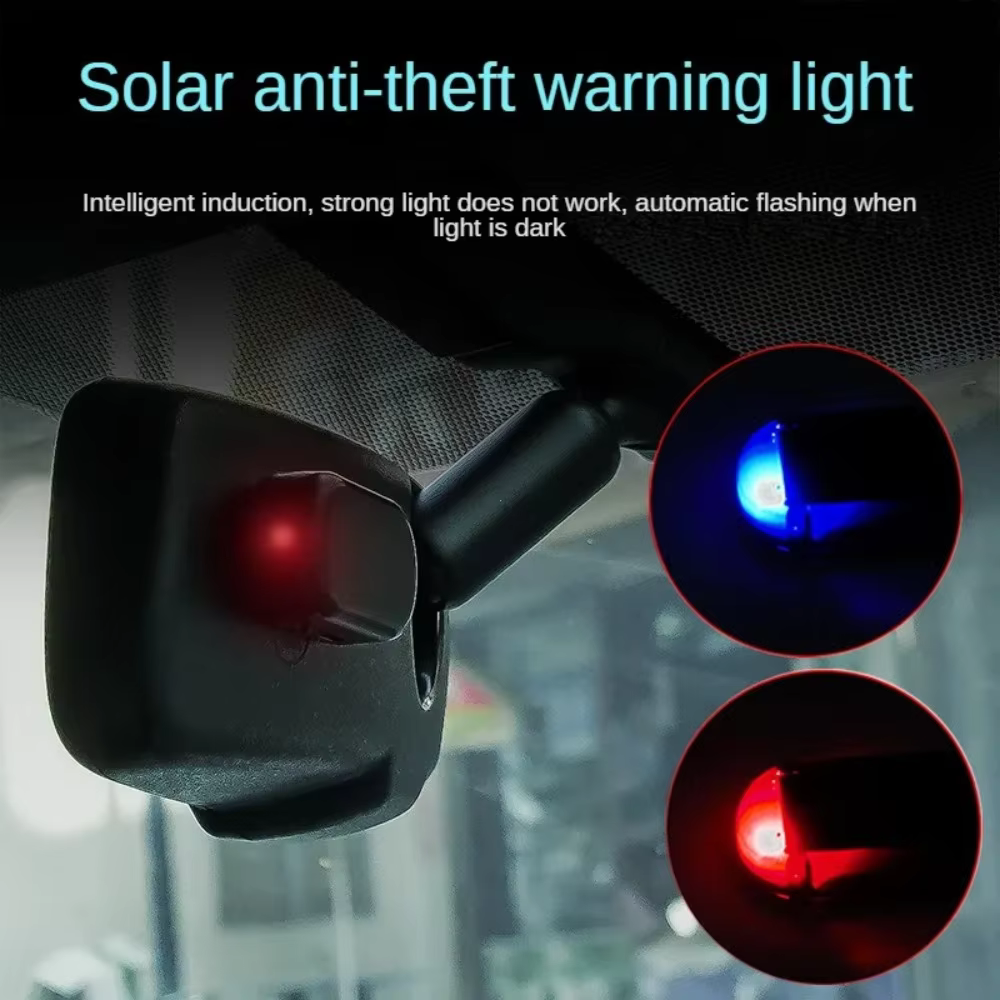 Solar Powered Car Dummy Security LED Alarm Light